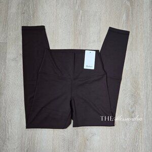 Quince Ultra-Form High-Rise Leggings Size S 25” Inseam Espresso New With Tags